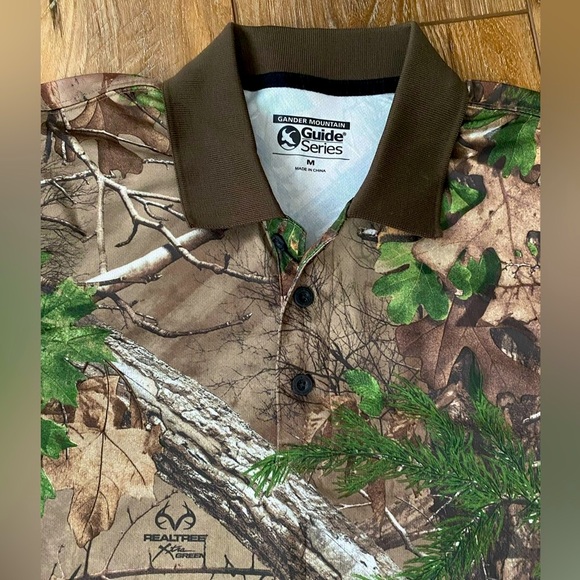Men’s Real tree Scent core Gander Mountain Guild Series Camo Polo - Picture 4 of 8